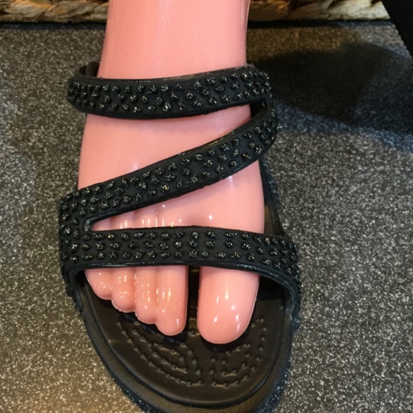 CROCS Black Studded Sandals - Picture 11 of 15